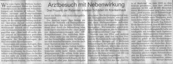 suddeutsche - Krankheit